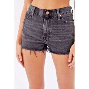 BDG Urban Outfitters Black Girlfriend High Rise Cut Off Denim Shorts SIZE 30